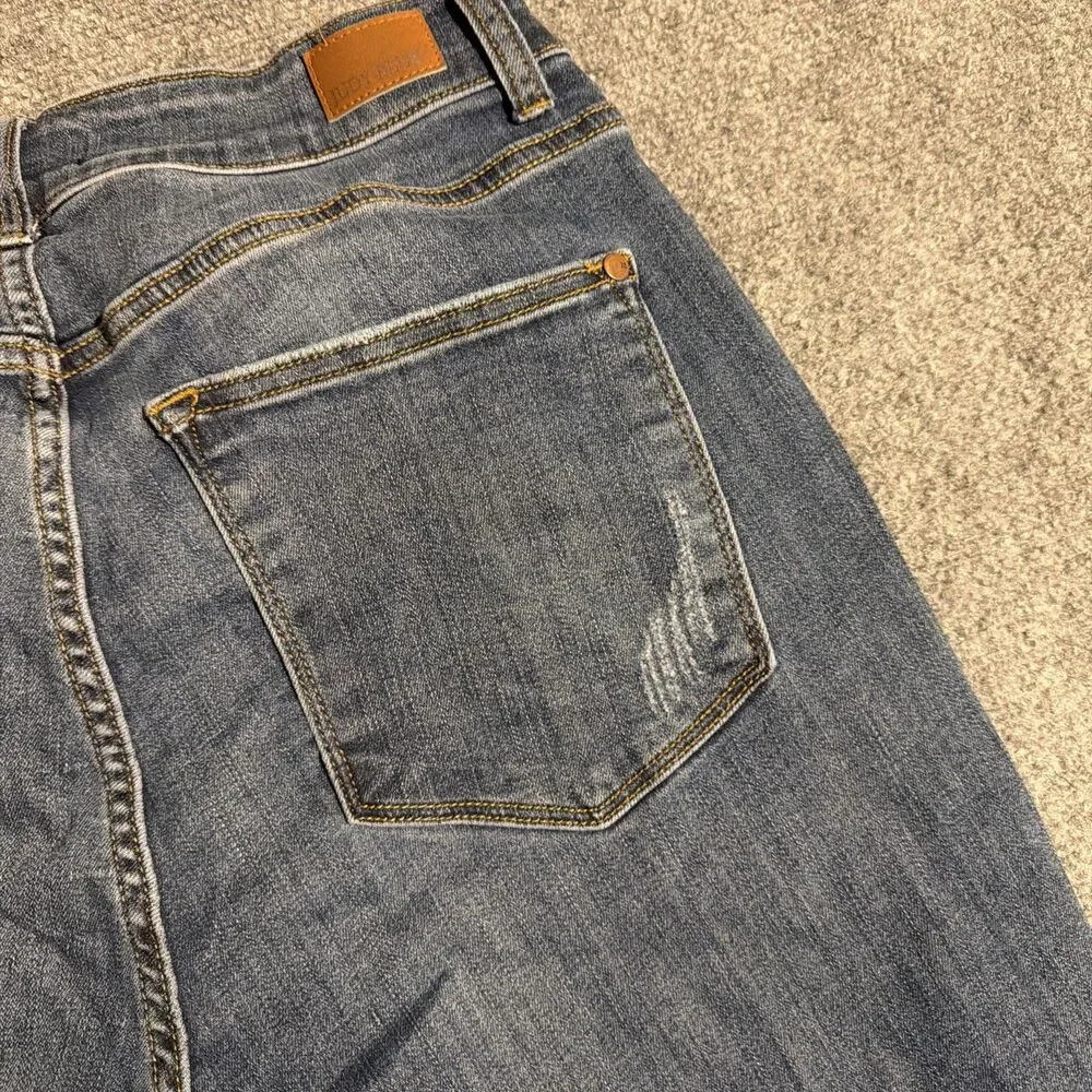 Judy Blue Denim Jeans Womens 14W Blue Relaxed Fit Super Stretchy Straight